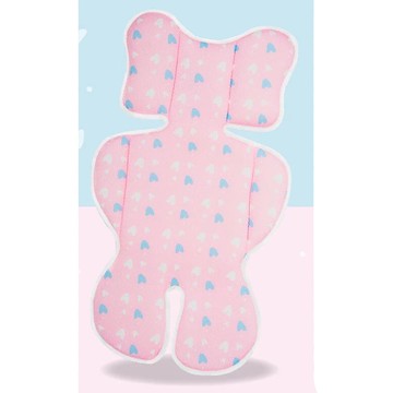 PeNi 培婗 - 3D立體超彈透氣嬰兒推車墊-粉色愛心 (40*70cm)-400克
