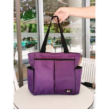 防水尼龍時尚手提包托特包中年女士旅行媽咪包手提袋上班通勤包