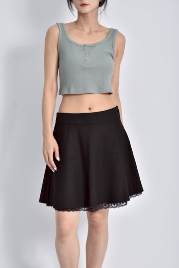 (M) p p f m質感蕾絲黑色長裙