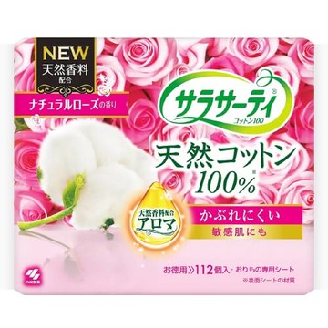 Kobayashi Sarasaty Cotton 100 Natural Rose Scent 112 pieces