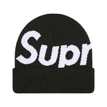 Supreme Big Logo Beanie 毛帽 帽子 黑色 FW25BN24-BK [台灣現貨]