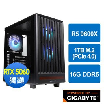 技嘉B650平台[太白仙君]R5 9600X/16G/RTX 5060/1TB_M2