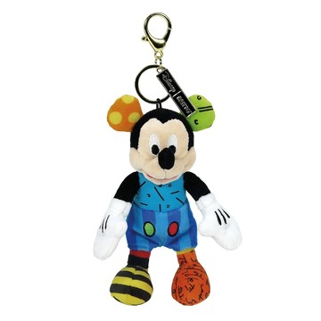 【超萌行銷】Enesco精品雕塑 Disney 迪士尼 Romero Britto系列 米奇站姿絨毛吊飾