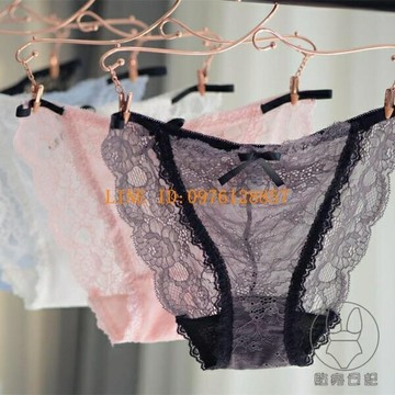 細帶性感蕾絲內褲女士透明丁字縷空透明大碼【倪醬小鋪】