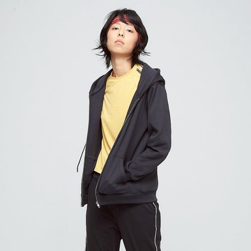 連帽口袋外套(中性)-石墨黑