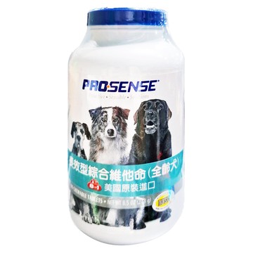 8In1自然奇蹟 PS 長效型 全齡犬綜合維他命  90顆  243g  1罐