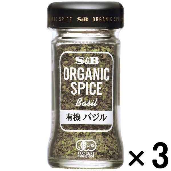 エスビー食品エスビー食品 SB ORGANIC SPICE 有機バジル 3本