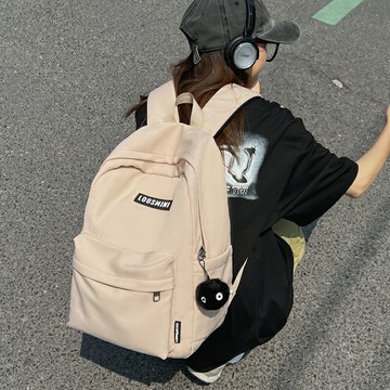 學生雙肩包大容量韓版百搭簡約