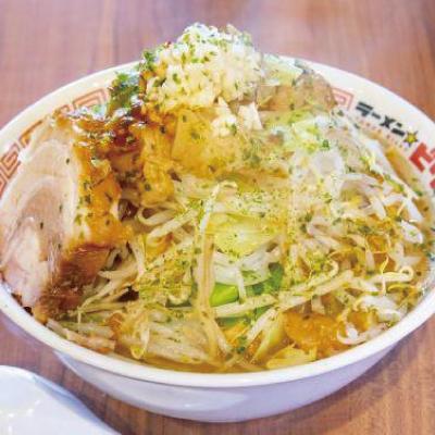 ラーメン☆ビリー「味噌ラーメン☆」4食セット　アブラ、カラメ、青のり、刻み生ニンニク付き！