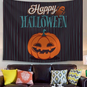 邪惡大南瓜【贈星星燈+安裝包+】萬聖節布置裝飾掛布歐掛布IG掛布爆款 (沙灘巾 背景布 ins拍攝布景 掛畫 掛毯掛布 牆面裝飾背景布 拍攝牆 牆壁裝飾 巫婆 南瓜 鬼屋 蝙蝠 萬聖節 Halloween trick or treat 幼兒園 )