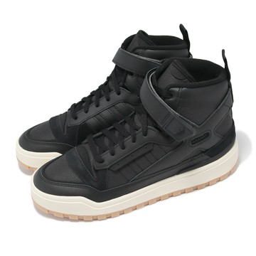 [ACS] adidas 休閒鞋 Forum Boot 男鞋 黑 米白 皮革 拼接 高筒 愛迪達 IE7206