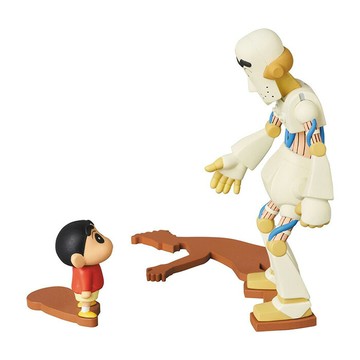 Medicom Toy UDF 公仔 蠟筆小新4 機器人爸爸 & 小新 【鯊玩具】