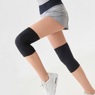 [Audrey]X型能量機能舒緩護具-石墨烯加強支撐型氣墊護膝-基礎黑