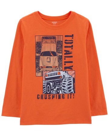 Kid Monster Truck Crushing It Jersey Tee