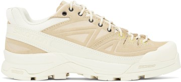 Salomon 灰白色 & 驼色 X-Alp Leather 运动鞋