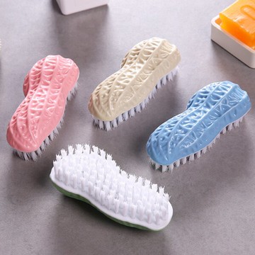 PS Mall 【J848】創意花生造型洗衣刷鞋刷彩色家用多功能清潔刷