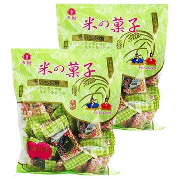 卡賀 米之菓子 海苔黑芝麻米果 精美小包分裝  200g  2袋