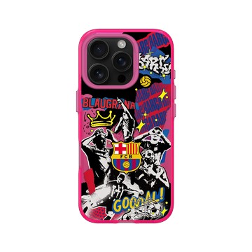 iPhone 16 Pro Clear 粉漾桃 - FC Barcelona - Barça Fusion