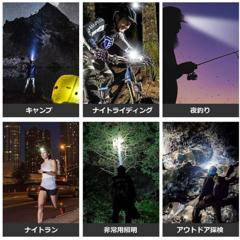 LEDヘッドライト 人気 充電式 新発売 キャンプ 夜釣り 登山 話題 通販