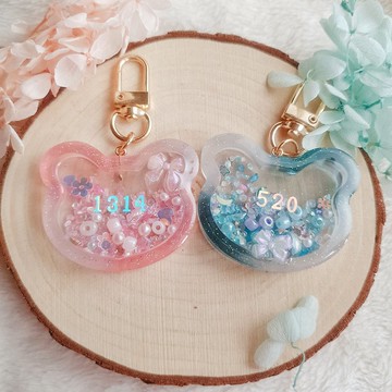 妍語手作 客製化 鑰匙圈 吊飾 搖搖樂 情人節禮物 紀念禮物 生日