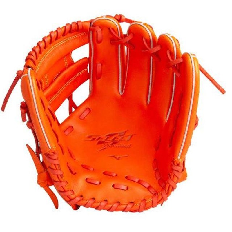 Mizuno オレンジ 野球グローブ（ミズノ 限定軟式ミズノプロM
