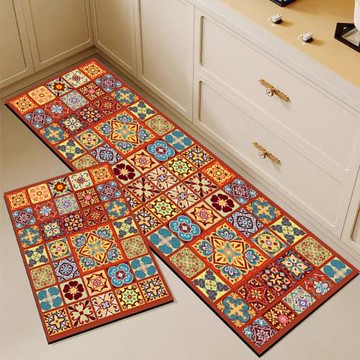 跨境亞馬遜廚房地墊硅藻泥吸水速干腳墊子家用可水洗防滑地毯