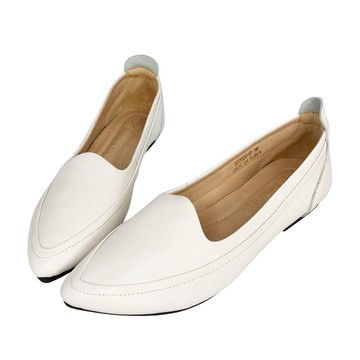 Mahesa 全真皮法式浪漫簡約尖頭平底鞋