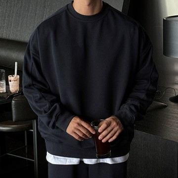 正韓SUPIMA堅挺棉剪裁圓領大學T 4色 YUPPIE 預購商品 1104