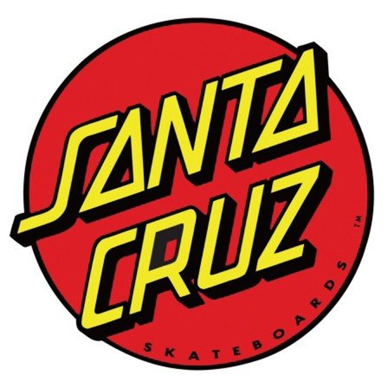 本格派ま！ SANTACRUZ STICKER サンタクルーズ スケート ステッカー jacsa.or.jp