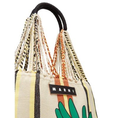 MARNI MARKET マルニ マーケット フローラルモチーフ ハンモックバッグ