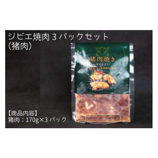 ふるさと納税 愛媛県 四国中央市 ジビエ焼肉3パックセット（猪肉）