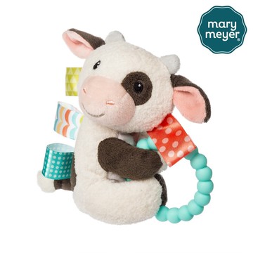 快速出貨-【MaryMeyer】標籤手搖鈴-鄉村小牛波波
