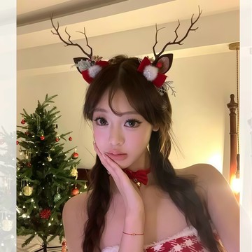 依美絲♦EMS 【❤︎聖誕麋鹿❤︎】 麋鹿髮夾 聖誕節髮飾 聖誕髮夾 聖誕頭飾 聖誕髮飾 麋鹿髮飾 麋鹿打扮 聖誕裝扮