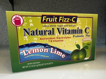 天然成 泡泡C檸檬8.5公克×30包/盒 維他命C 沖泡飲品