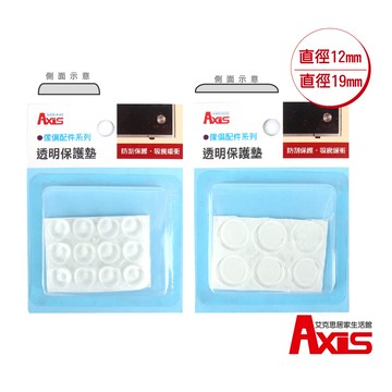 《艾克思》家俱電器防刮止滑吸震透明保護墊-平圓