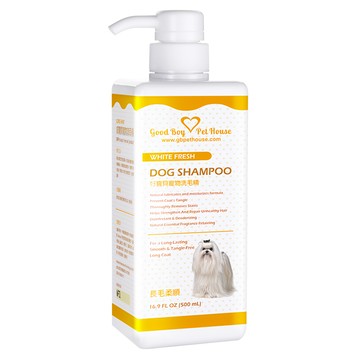 GBPH 好寶貝 長毛柔順草本植萃肌膚養護寵物洗毛精 狗狗專用 英國紅茶蘋果泡泡  500ml  1瓶