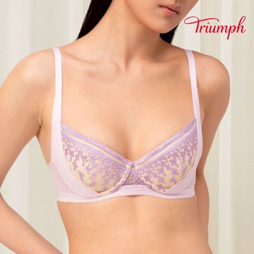 黛安芬-Premium 經典無痕系列 鋼圈 B-E罩杯內衣 淺紫色