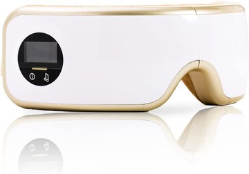 【日本代購】La Luna 拉露娜空氣眼罩眼部美容護眼罩實用眼部護理母親節拉維特介紹熱眼護理安眠充電式療癒音樂睡眠生日禮物金色