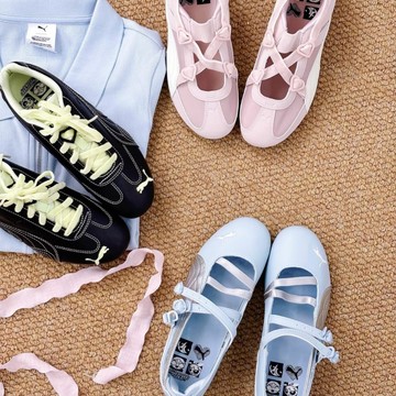 【Sharkhead】現貨 Puma x Powerpuff Girls 飛天小女警 聯名款 賽車鞋 芭蕾舞鞋 粉 藍
