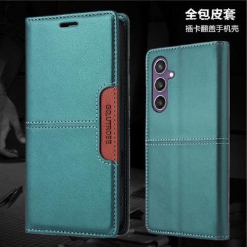 適用三星A55 5G手機殼samsung a14 case帶咭槽a34卡套a35男士a25裝卡a05s翻蓋a25卡包a54錢夾皮套card cover