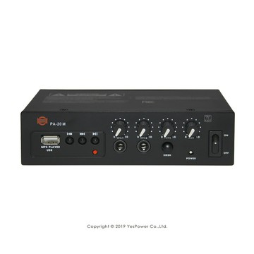 PA-20M SHOW Class-D 20W擴大機/最大輸出60W/附USB.MP3模組