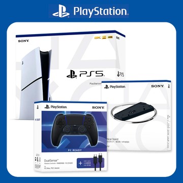 【PS5 同捆組】數位版主機+主機直立架+無線控制器 午夜黑