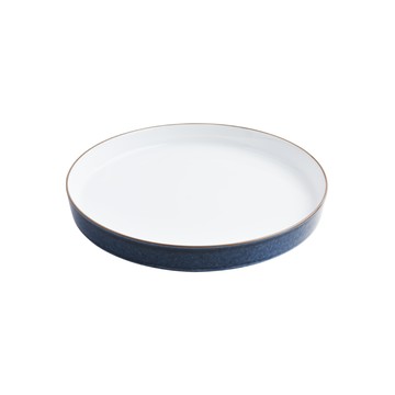 LEGLE｜ESPACE 圓盤附矮腳 - 內白外藍 - 古銅金邊