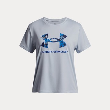 UA 女童 Tech 印花短袖T-Shirt-人氣新品