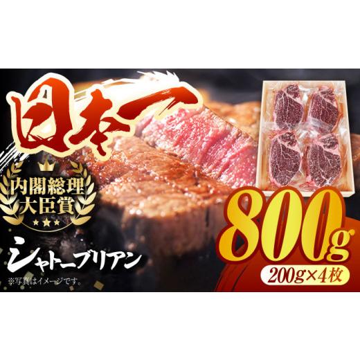 ふるさと納税 長崎県 東彼杵町 長崎和牛 シャトーブリアン ステーキ用 (200g×4) 計 800g ／ ステーキ肉 ヒレ 赤身 牛肉 和牛 焼肉 [BAJ087]