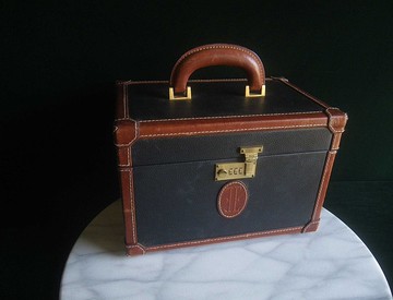 【老時光 OLD-TIME】早期二手老包義大利品牌珠寶箱化妝箱