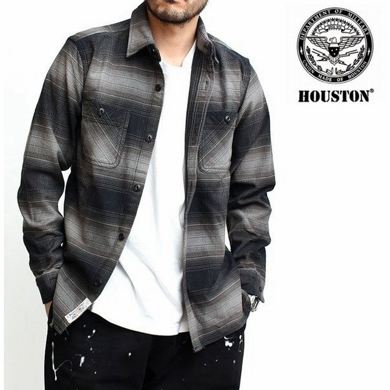 ビエラシャツ メンズ ヒューストン Houston ネルシャツ チェックシャツ ワークシャツ ヘビー ウェイト ヴィエラシャツ オンブレチェック 厚手 23 通販 Lineポイント最大0 5 Get Lineショッピング