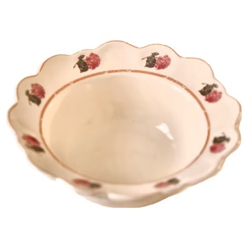 陶瓷餐碗盤  19 x 4cm  復古繡球花  1個