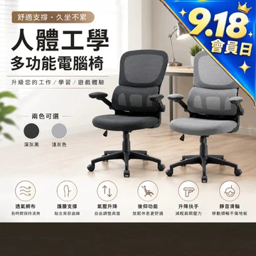 RICHOME 盧卡斯人體工學椅-2色 人體工學椅 辦公椅 電腦椅 CH1400