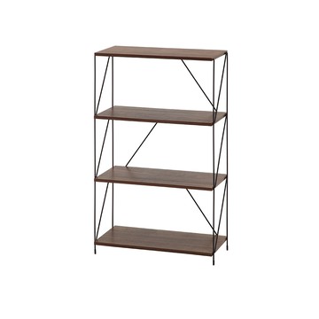 【日本FUJI BOEKI】極簡工業風四層置物收納架(寬60cm)-DIY-多色可選-深棕